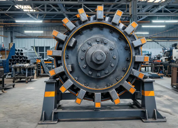 Impact crusher rotor and blow bars